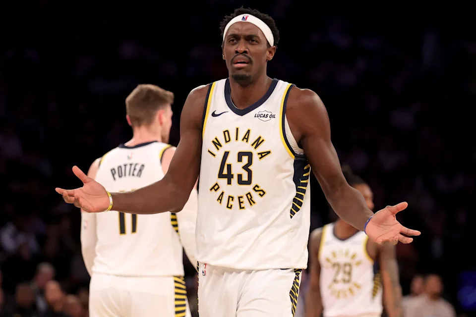 Indiana Pacers forward Pascal Siakam (43)Brad Penner-Imagn Images