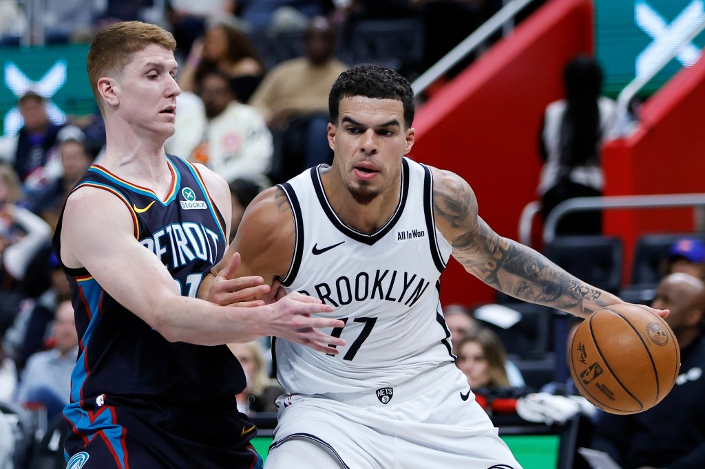 Nets storm back from 23 down, stun Pistons to snap 10-game skid