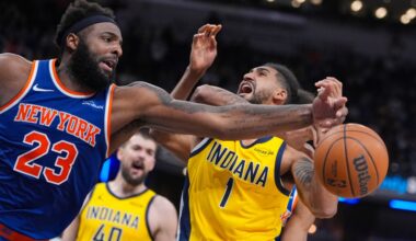Mitchell Robinson grabs career-high 22 rebounds in Knicks' win vs. Pacers