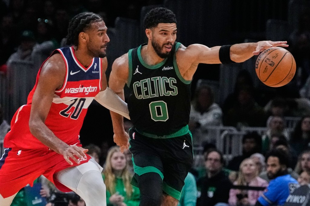 Jayson Tatum heats up, Neemias Queta dominates as Celtics beat Wizards