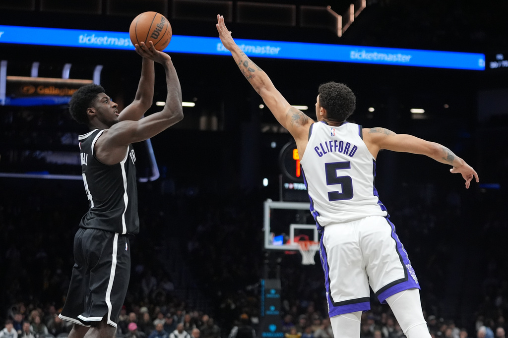 Nets snap skid, bury Kings 116-99 behind 17 3-pointers