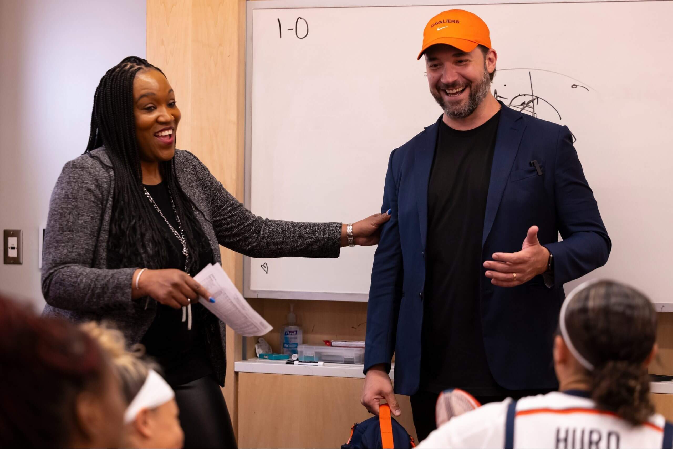 Virginia coach Amaka Agugua-Hamilton said Alexis Ohanian's donation has been a game-changer for the program. 