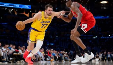 Luka Doncic scores 51, LeBron James returns from injuries to lead Lakers past Bulls 142-130