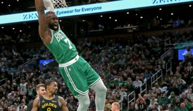 Jaylen Brown jumps to 10th on Celtics' scoring list in win over Warriors