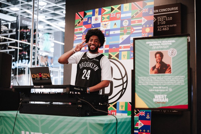 Caribbean culture features during the West Indian Carnival-themed night at Barclays Center in Brooklyn on Tuesday, March 10, 2026. Credit: Brooklyn Sports & Entertainment
