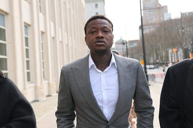 Terry Rozier arrives for an arraignment hearing at U.S. District Court for the Eastern District of New York on December 08, 2025.