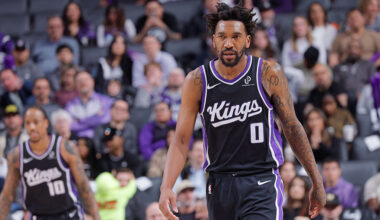 SACRAMENTO, CA - MARCH 5: Malik Monk #0 of the Sacramento Kings looks on during the game against the New Orleans Pelicans on March 5, 2026 at Golden 1 Center in Sacramento, California. NOTE TO USER: User expressly acknowledges and agrees that, by downloading and or using this photograph, User is consenting to the terms and conditions of the Getty Images Agreement. Mandatory Copyright Notice: Copyright 2026 NBAE (Photo by Rocky Widner/NBAE via Getty Images)