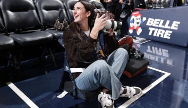 Caitlin Clark credentialed as Pacers photographer as LeBron James, Lakers visit Indiana