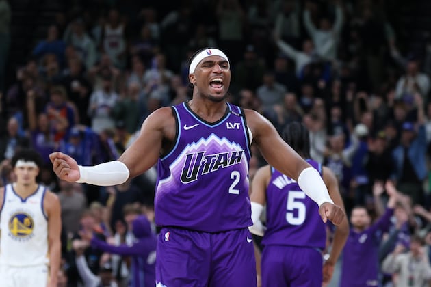 Jazz two-way players combine for 38 against banged up Warriors – Deseret News