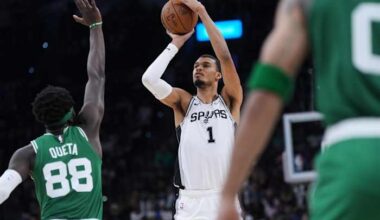 Wembanyama powers Spurs through physical victory over Celtics, 125-116