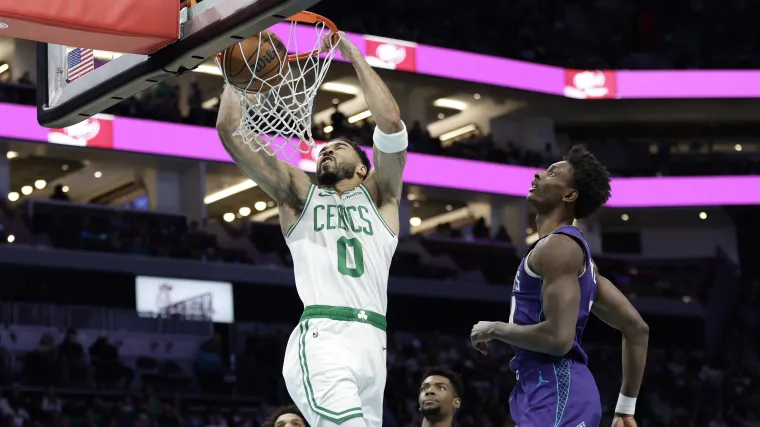 Hornets Coach Tips Cap To Jayson Tatum, Celtics Teammates After Monster Game image