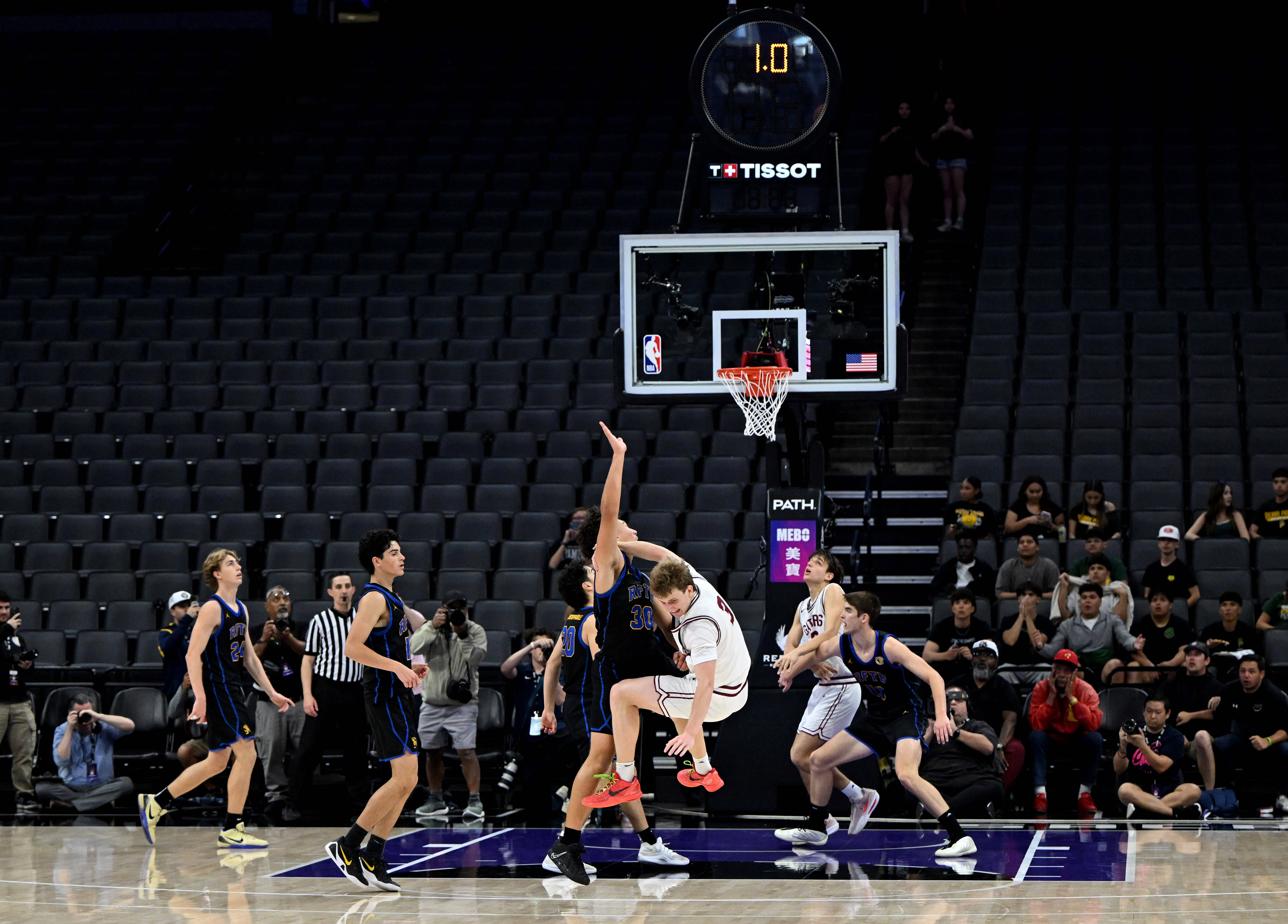 Alex Osterloh #3 of the Sacred Heart Prep Gators is...