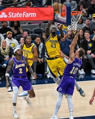 Lakers versus Pacers in March of 2026.