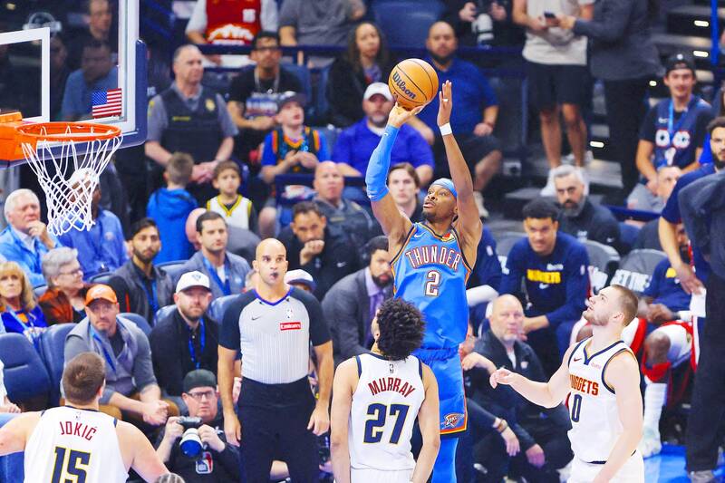 Gilgeous-Alexander ties record - Taipei Times