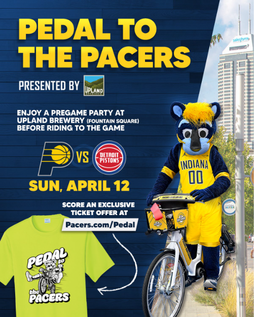 Pacers fans to "Pedal to the Fieldhouse" for final home game of the season
