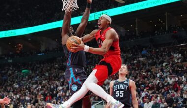 Brandon Ingram scores 34 points and Raptors top Pistons 119-108