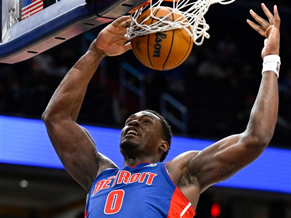 Cunningham leaves early with back spasms as Pistons beat Wizards 130-117