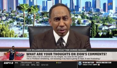 Stephen A. Smith was encouraged to get in Zion Williamson's ass