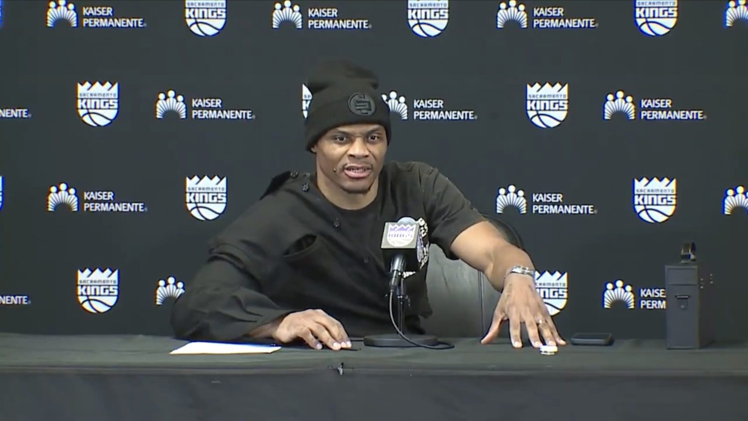 Russell Westbrook confronts Kings reporters in heated exchange