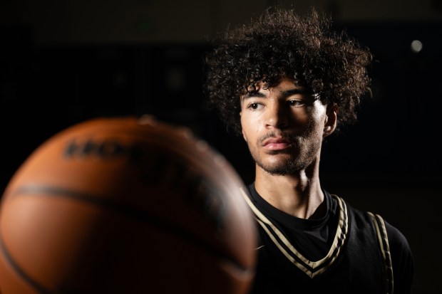 All-Colorado selection Jacob David of Rock Canyon poses for a portrait on Thursday, March 26, 2026, at Highlands Ranch High School in Highlands Ranch, Colo. (Photo by Timothy Hurst/The Denver Post)