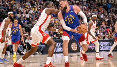 Can Nuggets play Jonas Valanciunas in playoffs? Or is it Aaron Gordon again?