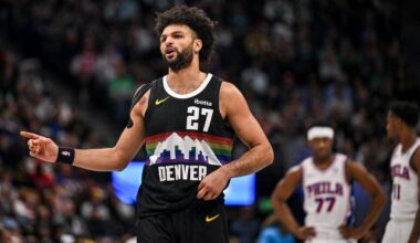 Nuggets clobber 76ers without Joel Embiid, Tyrese Maxey