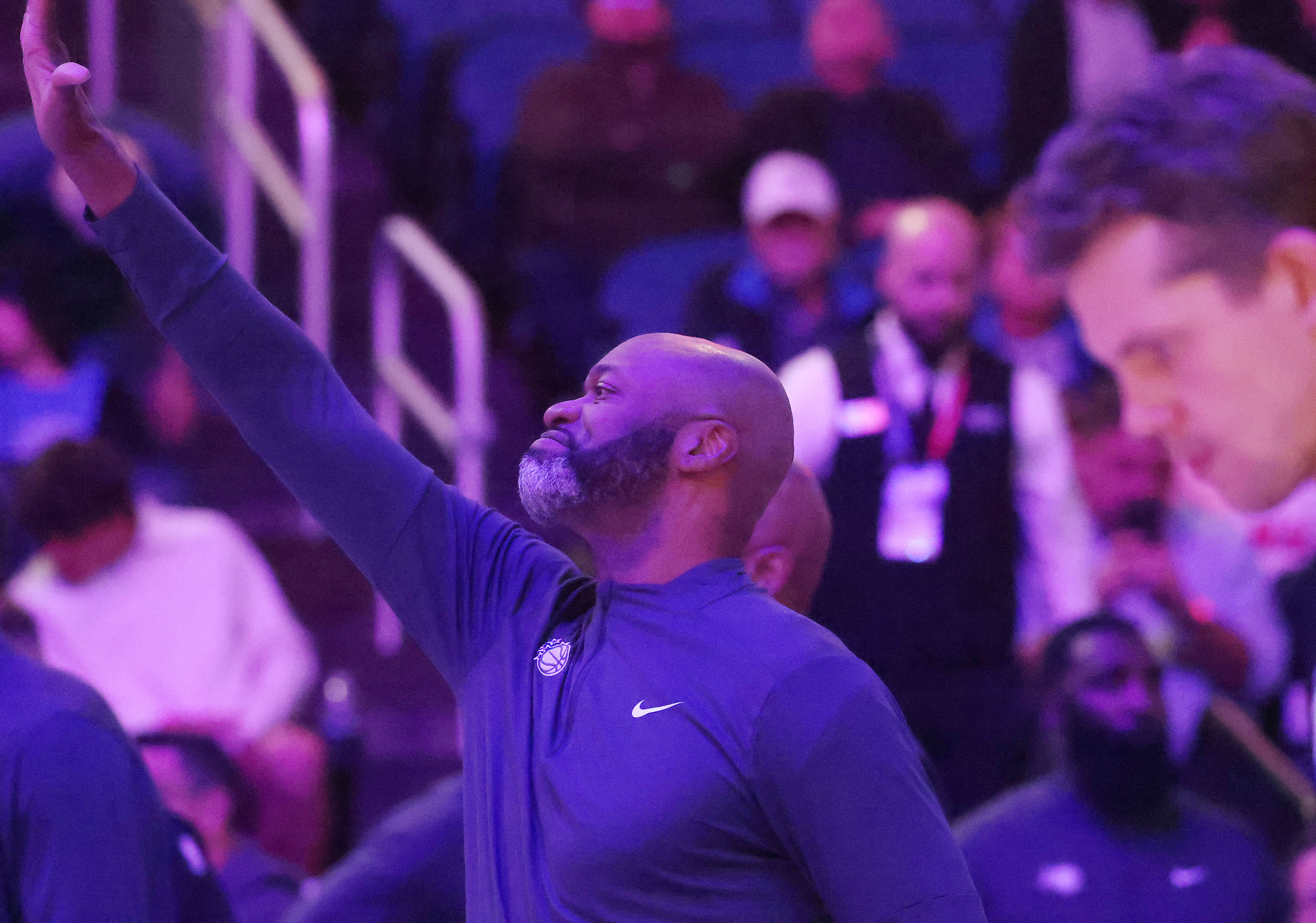Orlando coach Jamahl Mosley is pictured during the Oklahoma Thunder...