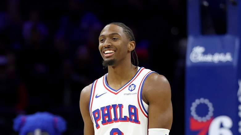 Tyrese Maxey smiling