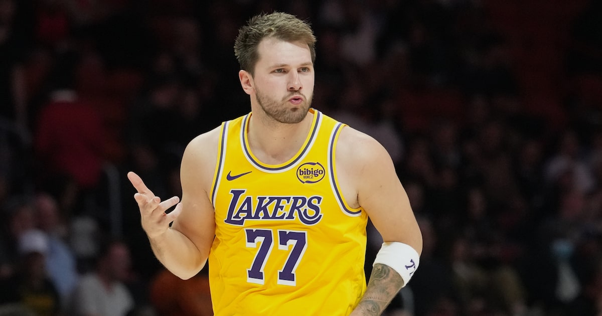 Former Mavericks’ star Luka Doncic goes off for 60 points in Lakers win over Heat