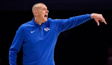 Feb 4, 2026; Providence, Rhode Island, USA; Butler Bulldogs guard Finley Bizjack (11) dribbles the ball during the second overtime period against the Providence Friars at Amica Mutual Pavilion. Mandatory Credit: Eric Canha-Imagn Images