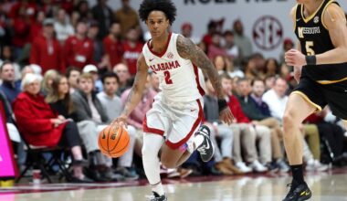 Alabama plans to play without starting guard Aden Holloway after arrest on felony drug charge