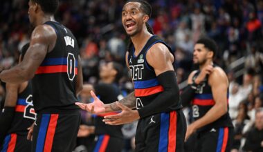 Daniss Jenkins hits a late-season struggle, forcing Detroit to consider Marcus Sasser as playoff rotations tighten and margins shrink.