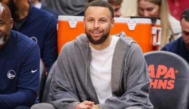 Steph Curry Laces Up Nike Air More Uptempo 96 "Olympics" In The Tunnel