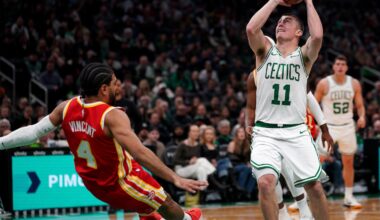 Payton Pritchard scored 36 points in a 109-102 win for the Celtics over the Hawks on Friday.