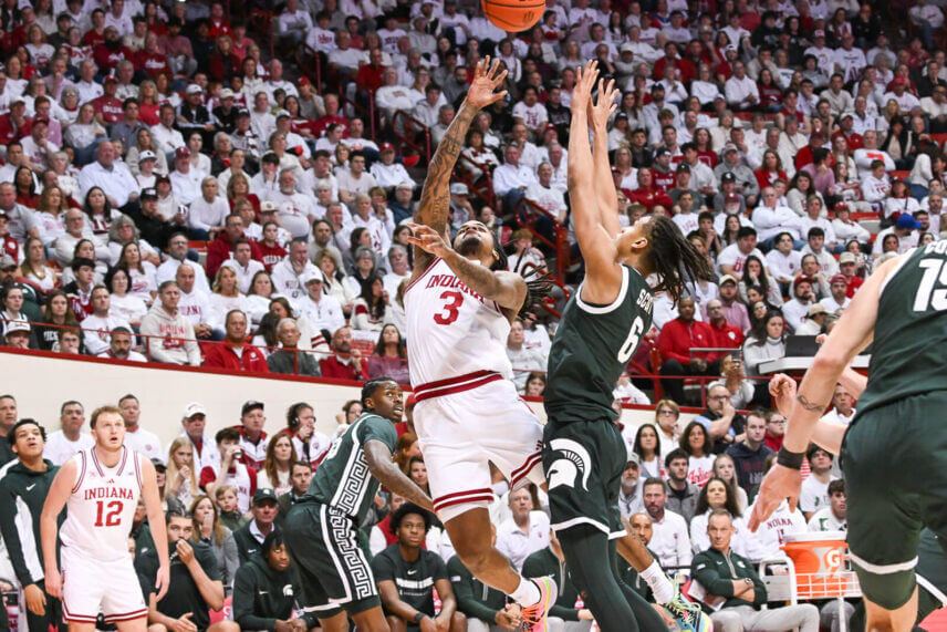 Lamar Wilkerson drives against Michigan State.