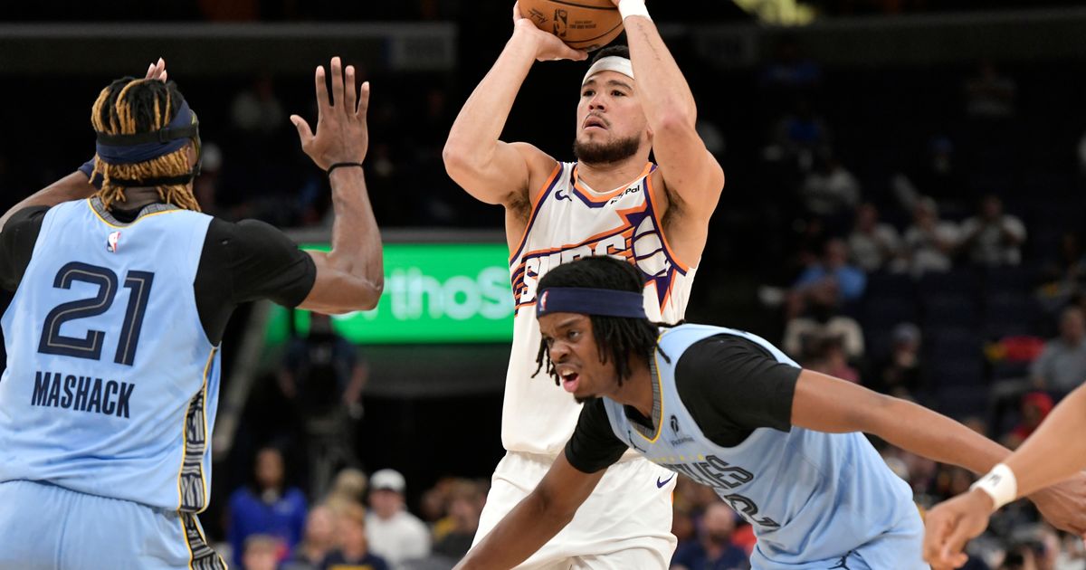 Devin Booker scores 36 on 16-of-24 shooting, Suns beat Grizzlies 131-105 :: WRAL.com