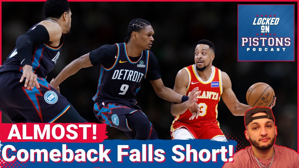 Jalen Duren, Ausar Thompson Lead Pistons Comeback, But Fall Just Short to the Hawks in Overtime 130-129