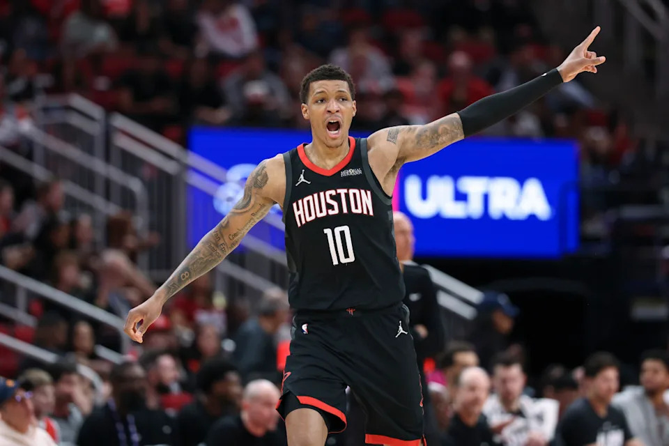 Houston Rockets forward Jabari Smith Jr. (10)Troy Taormina-Imagn Images