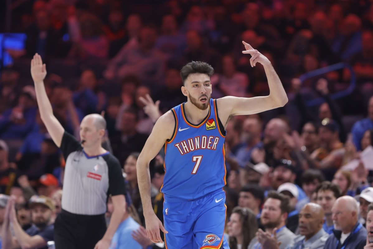 Oklahoma City Thunder forward Chet HolmgrenAlonzo Adams-Imagn Images