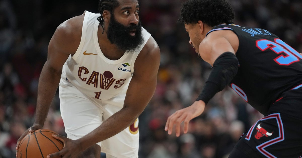 James Harden scores 36 as Cavaliers hang on to beat Bulls 115-110 with Mitchell sidelined