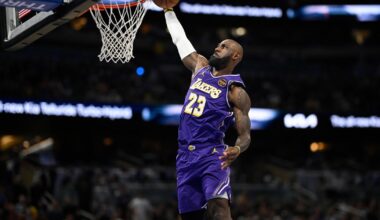 LeBron James breaks NBA mark for games played in Lakers' win over Magic