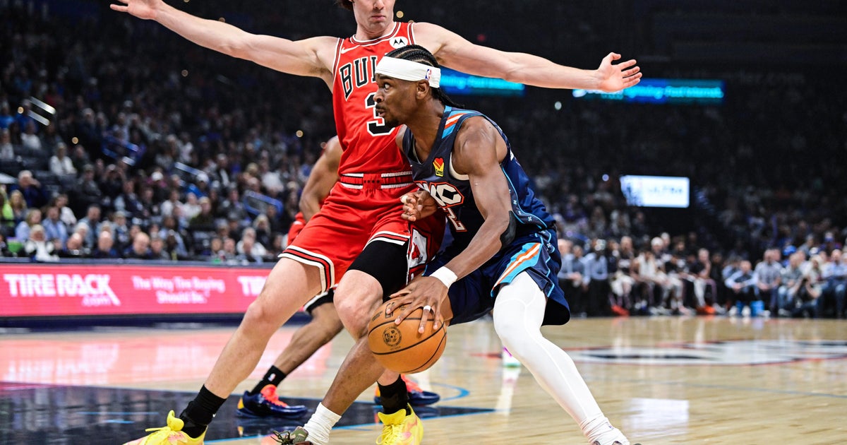 Gilgeous-Alexander scores 25 and Thunder use 22-0 second-half run to beat Bulls 131-113