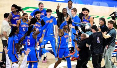 SGA ties Wilt's record, hits winning 3 as Thunder beat Nuggets