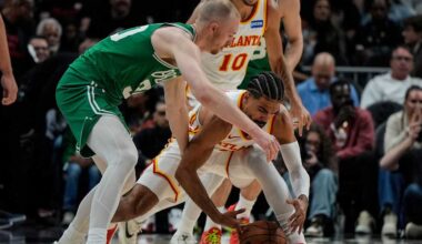 Hawks surge past the Celtics 112-102, riding a big third quarter and a 13th straight home win