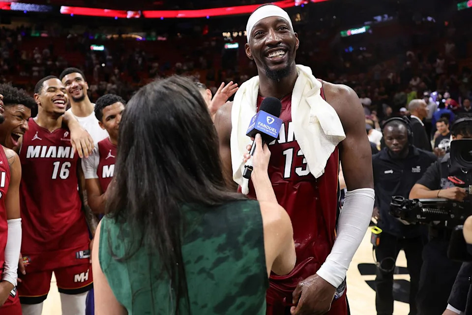 Bam Adebayo after winning against the Washington Wizards at Kaseya Center on March 10, 2026 in Miami, FloridaCredit: Megan Briggs/Getty
