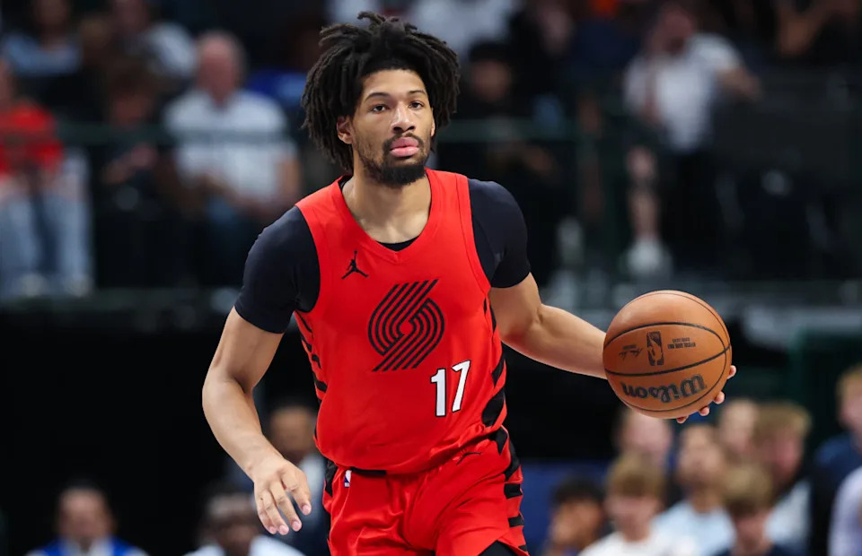 Portland Trail Blazers guard Shaedon Sharpe (17)Kevin Jairaj-Imagn Images