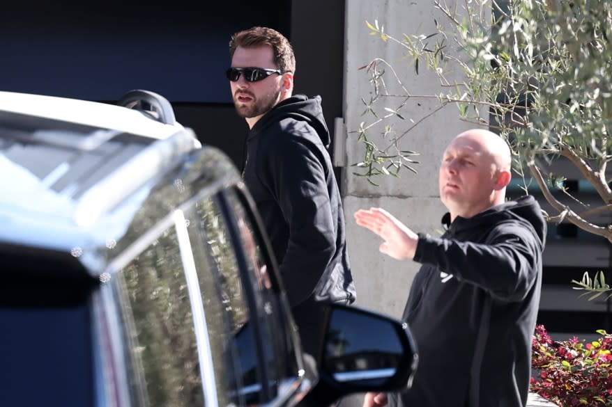 Doncic was spotted at his Manhattan Beach home on Wednesday.