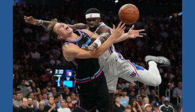 Heat rally late, pull away to beat 76ers