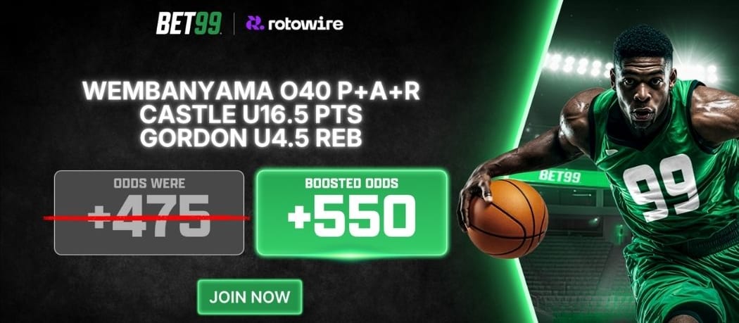 BET99 Boosted Parlay: San Antonio Spurs vs. Denver Nuggets (March 12, 2026)