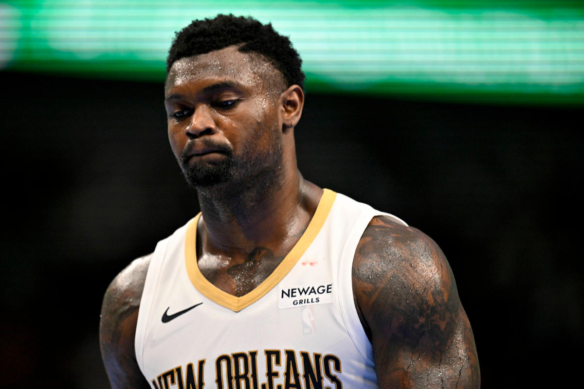 Zion Williamson’s durability outlook dictates elite scoring and rebounding returns, making him a volatile mid-round swing.Jerome Miron-Imagn Images